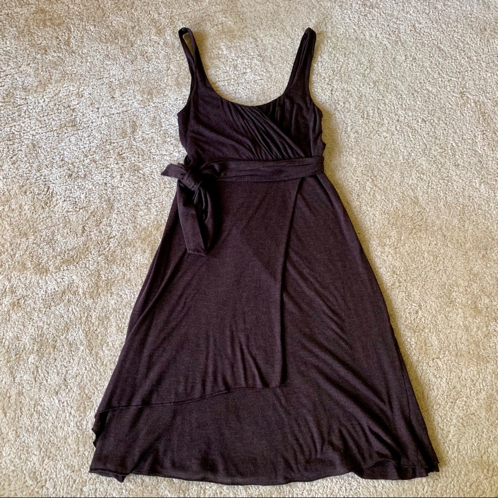 Banana Republic Brown Empire Wrap Dress